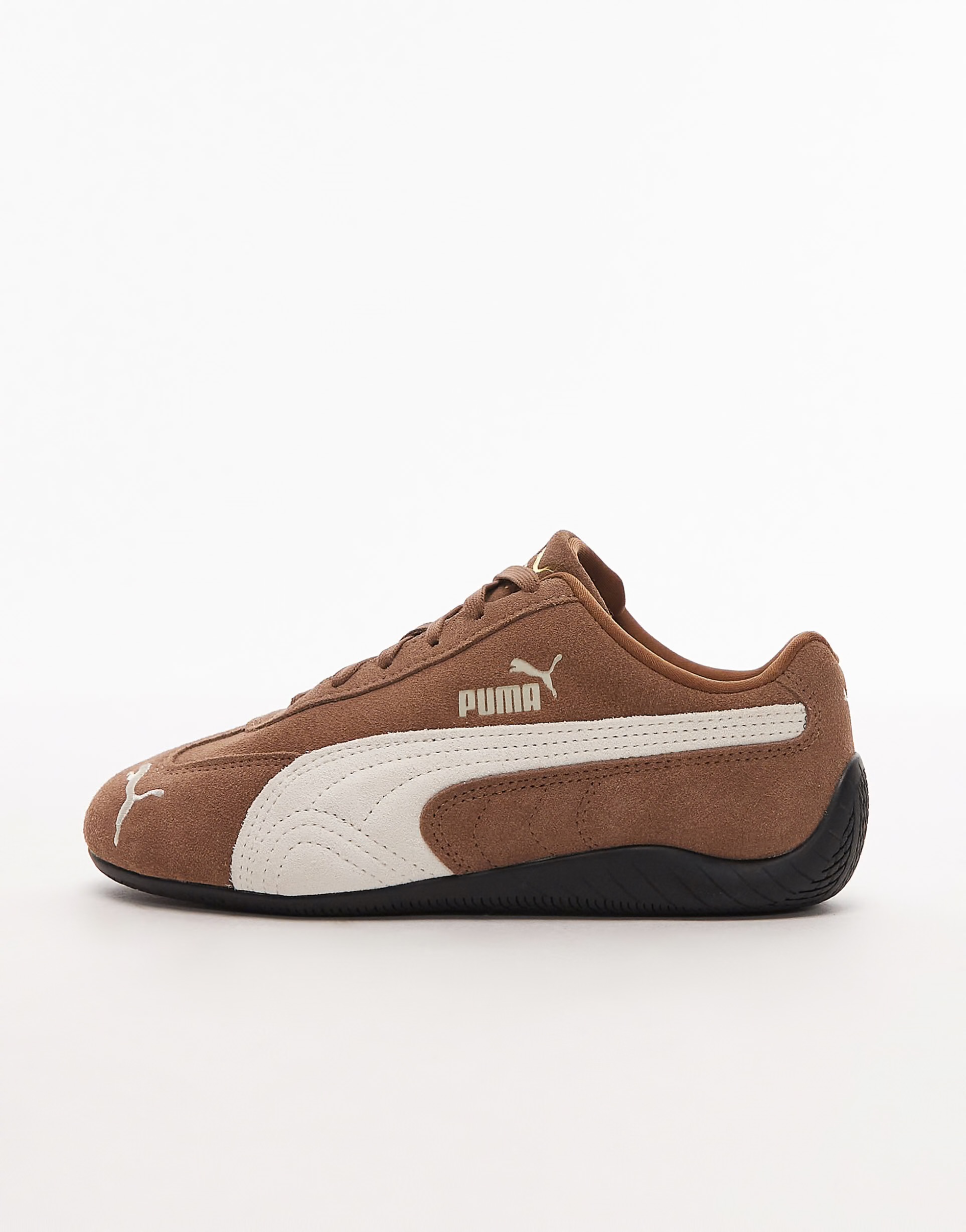 Puma Speedcat OG trainers in brown and off white