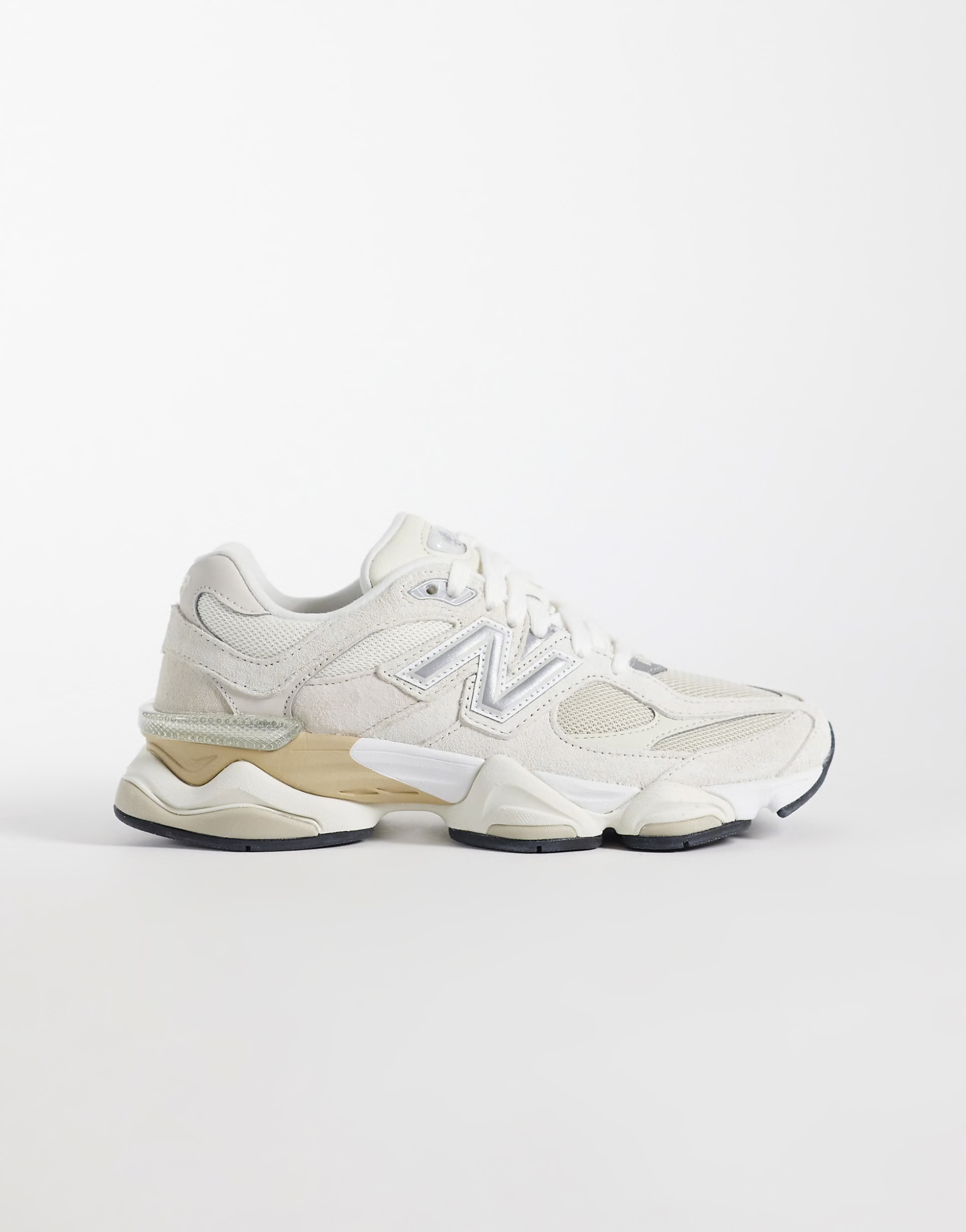New Balance 9060 trainers in beige and silver