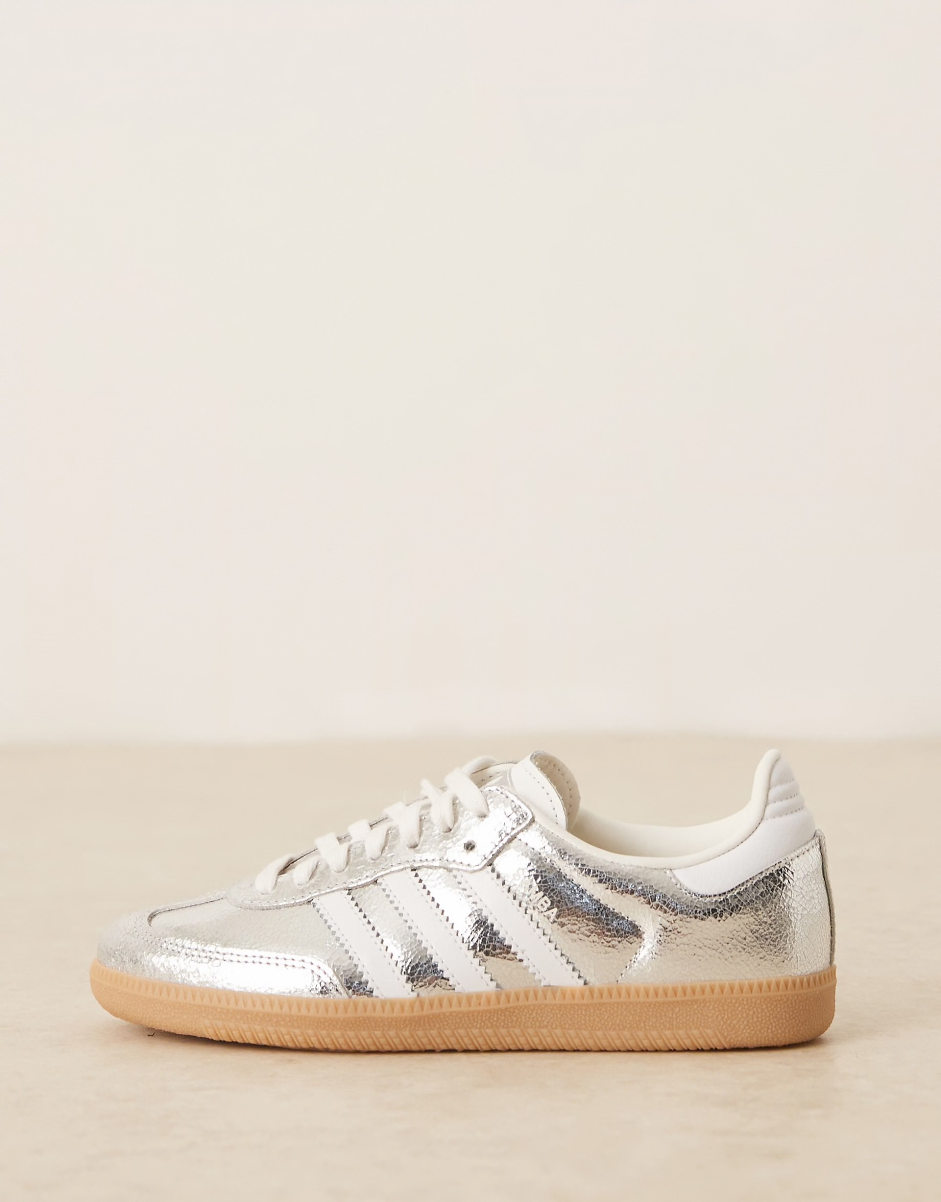 adidas Originals Samba OG trainers in metallic silver