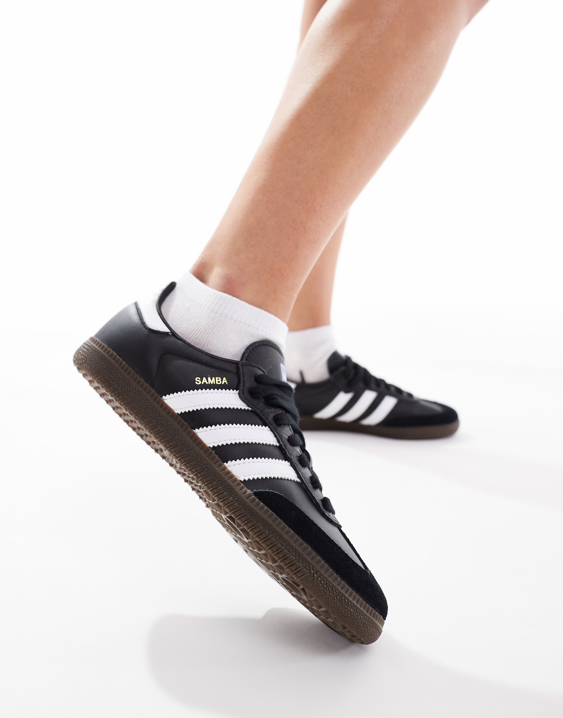 adidas Originals Samba OG trainers in black withe
